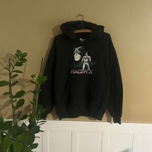 Black y2k cartoon graphic streetwear Racer X hoodie #RacerX #MetalBand